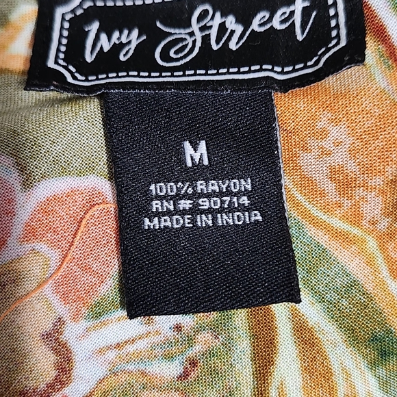 Vibrant Asymmetrical Floral Dress - Picture 3 of 7